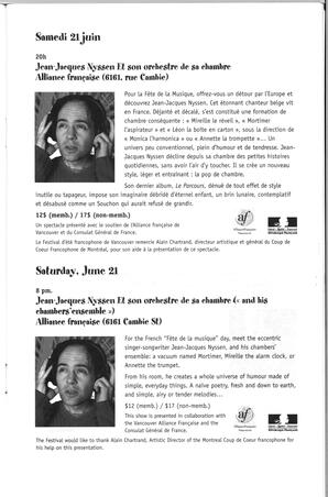   FESTIVAL D'ÉTÉ, 2003   , page 15