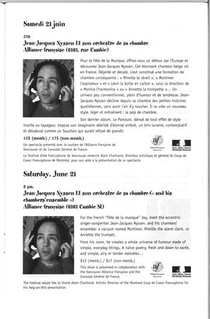   FESTIVAL D'ÉTÉ, 2003   , page 13