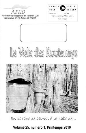   LA VOIX DES KOOTENAYS, 2010   , page 1