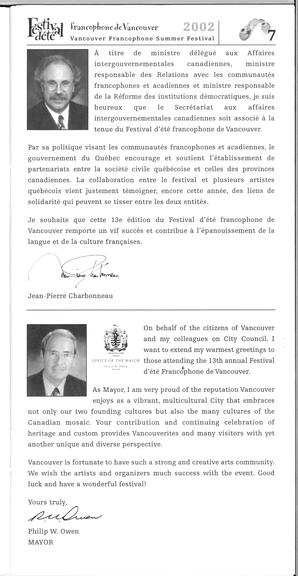   FESTIVAL D'ÉTÉ, 2002   , page 9