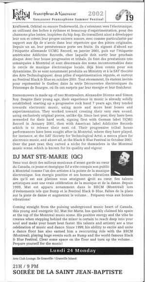   FESTIVAL D'ÉTÉ, 2002   , page 21