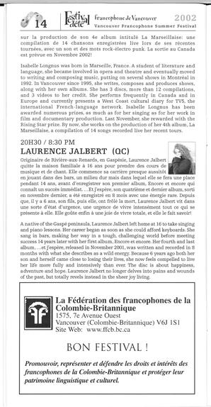   FESTIVAL D'ÉTÉ, 2002   , page 16