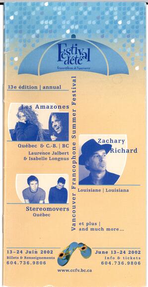   FESTIVAL D'ÉTÉ, 2002   , page 1