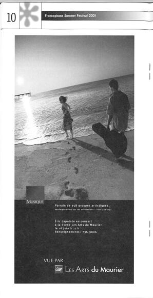   FESTIVAL D'ÉTÉ, 2001   , page 12
