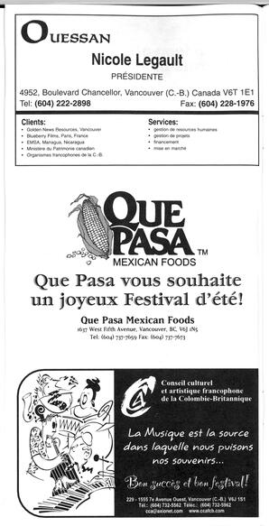   FESTIVAL D'ÉTÉ, 2000   , page 6