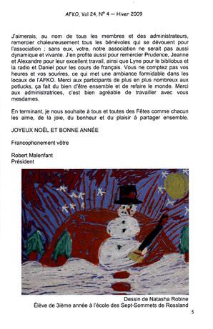   LA VOIX DES KOOTENAYS, 2009   , page 5