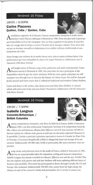   FESTIVAL D'ÉTÉ, 2000   , page 19