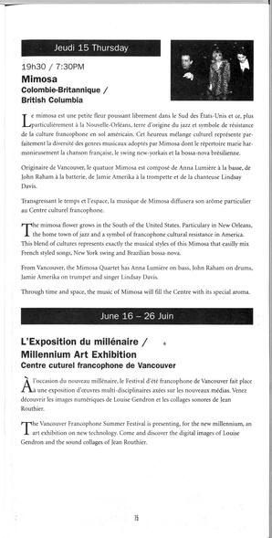   FESTIVAL D'ÉTÉ, 2000   , page 17