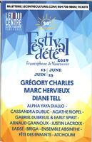 FESTIVAL D'ÉTÉ, 2019