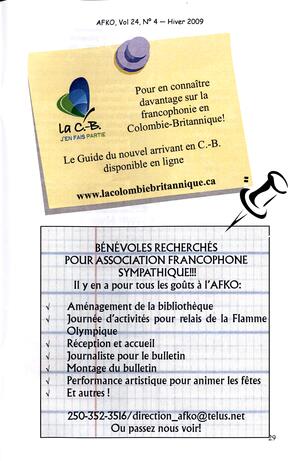   LA VOIX DES KOOTENAYS, 2009   , page 29