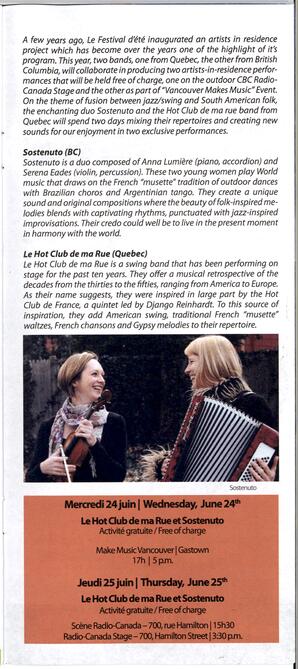   FESTIVAL D'ÉTÉ, 2015   , page 24