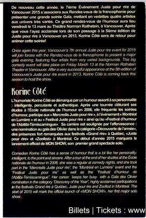   JUSTE POUR RIRE, 2015   , page 2