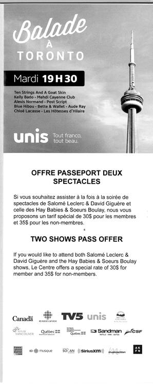   COUP DE COEUR FRANCOPHONE DE VANCOUVER, 2014   , page 9