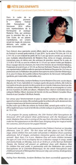   FESTIVAL D'ÉTÉ, 2014   , page 10
