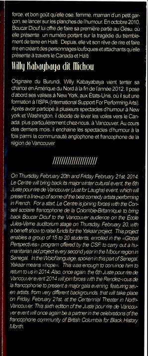  JUSTE POUR RIRE, 2014   , page 5