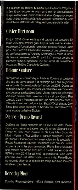   JUSTE POUR RIRE, 2014   , page 4