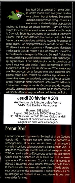   JUSTE POUR RIRE, 2014   , page 2