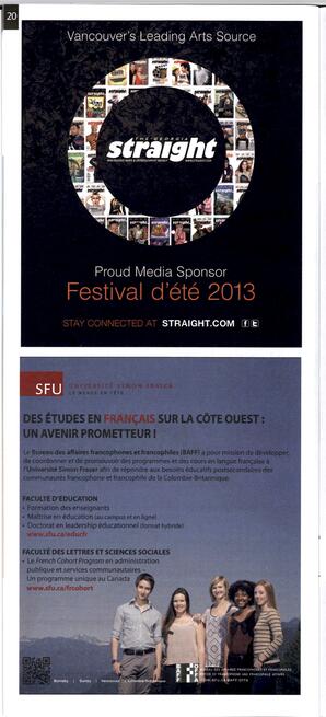   FESTIVAL D'ÉTÉ, 2013   , page 20