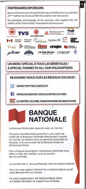   FESTIVAL D'ÉTÉ, 2013   , page 19