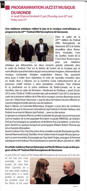   FESTIVAL D'ÉTÉ, 2013   , page 16