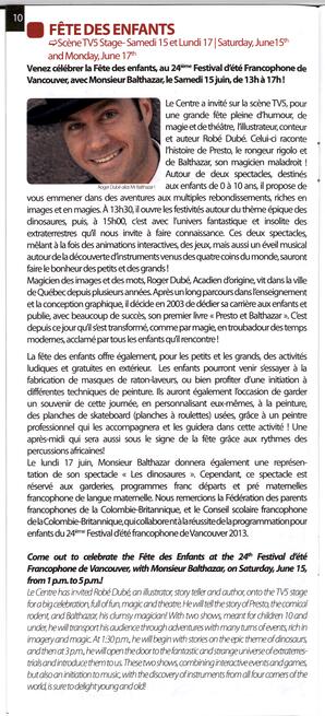   FESTIVAL D'ÉTÉ, 2013   , page 10