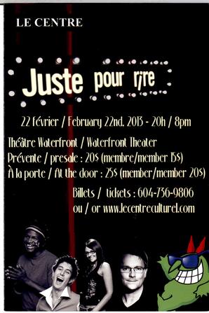   JUSTE POUR RIRE, 2013   , page 1