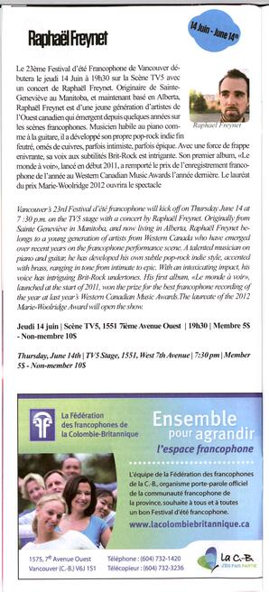   FESTIVAL D'ÉTÉ, 2012   , page 6