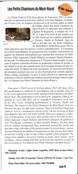   FESTIVAL D'ÉTÉ, 2012   , page 18