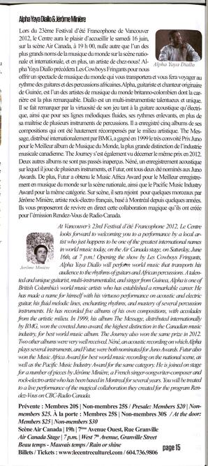   FESTIVAL D'ÉTÉ, 2012   , page 14