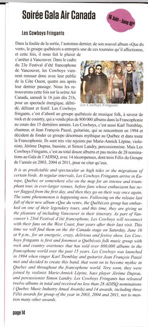   FESTIVAL D'ÉTÉ, 2012   , page 13