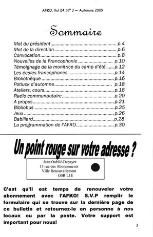   LA VOIX DES KOOTENAYS, 2009   , page 3