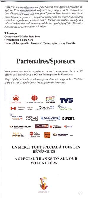   VANCOUVER SYMPHONIQUE, 2011   , page 23