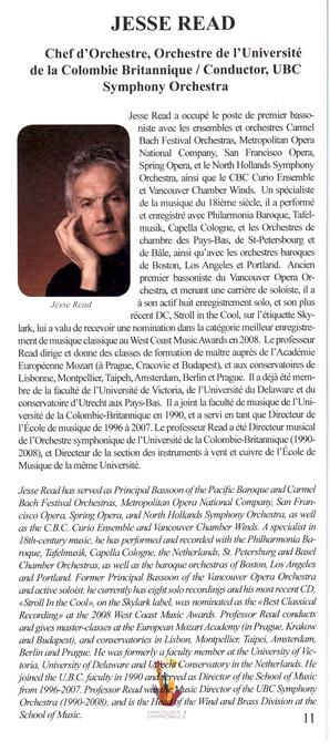   VANCOUVER SYMPHONIQUE, 2011   , page 11