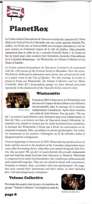   FESTIVAL D'ÉTÉ, 2011   , page 8