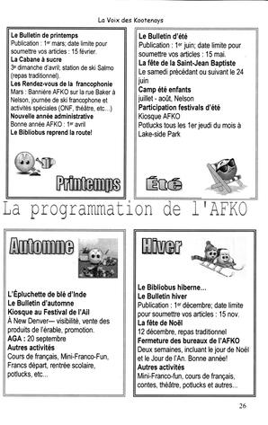   LA VOIX DES KOOTENAYS, 2009   , page 26