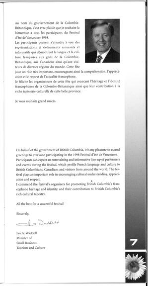   FESTIVAL D'ÉTÉ, 1998   , page 9