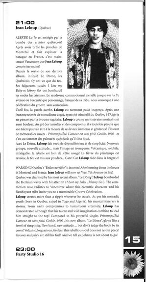   FESTIVAL D'ÉTÉ, 1998   , page 17