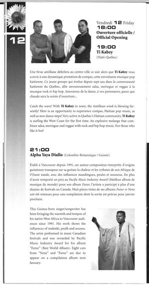   FESTIVAL D'ÉTÉ, 1998   , page 14
