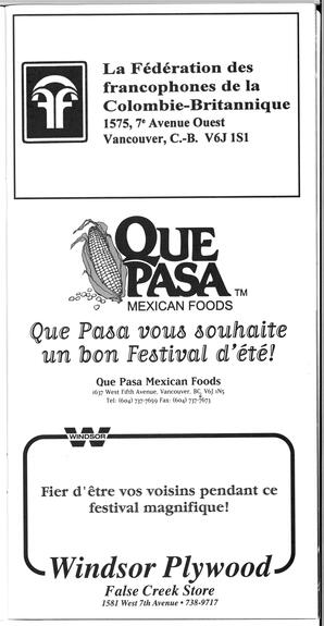   FESTIVAL D'ÉTÉ, 1998   , page 11