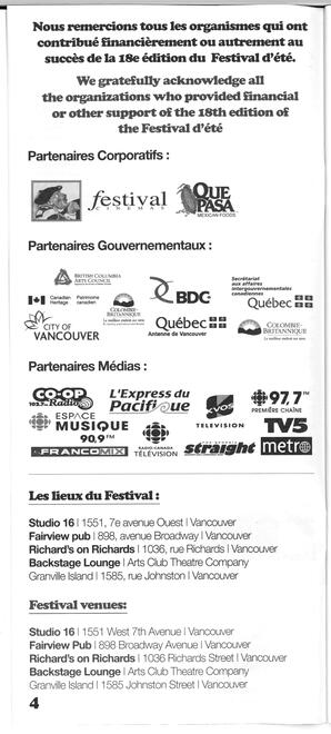   FESTIVAL D'ÉTÉ, 2007   , page 4