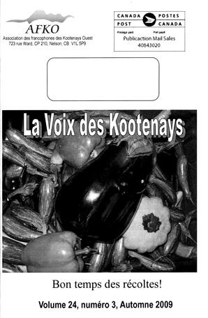   LA VOIX DES KOOTENAYS, 2009   , page 1