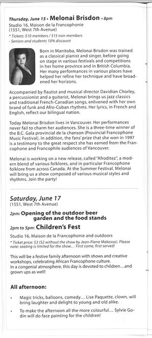   FESTIVAL D'ÉTÉ, 2006   , page 26
