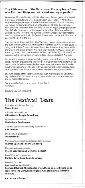   FESTIVAL D'ÉTÉ, 2006   , page 22