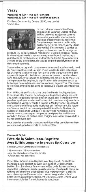   FESTIVAL D'ÉTÉ, 2006   , page 13