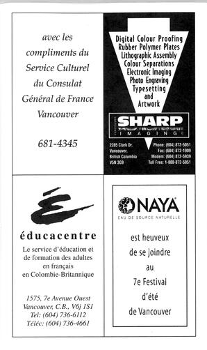   FESTIVAL D'ÉTÉ, 1996   , page 13