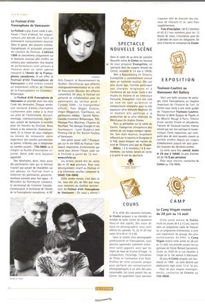   BULLETIN LE CENTRE, 1999   , page 2