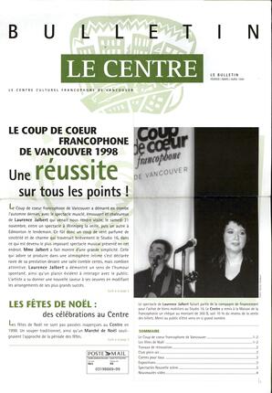   BULLETIN LE CENTRE, 1999   , page 1