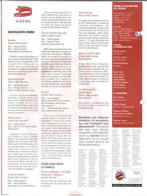   BULLETIN LE CENTRE, 1998-1999   , page 8