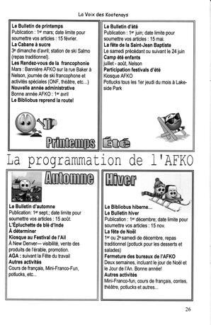   LA VOIX DES KOOTENAYS, 2009   , page 26