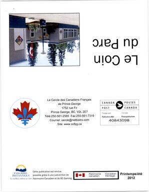   LE COIN DU PARC, 2012   , page 13